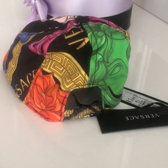 Versace Kids Logo Baseball Cap Medusa Stretch Print M - Picture 2 of 5